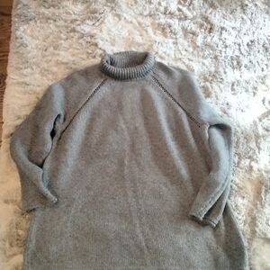 Gray Turtleneck Sweater